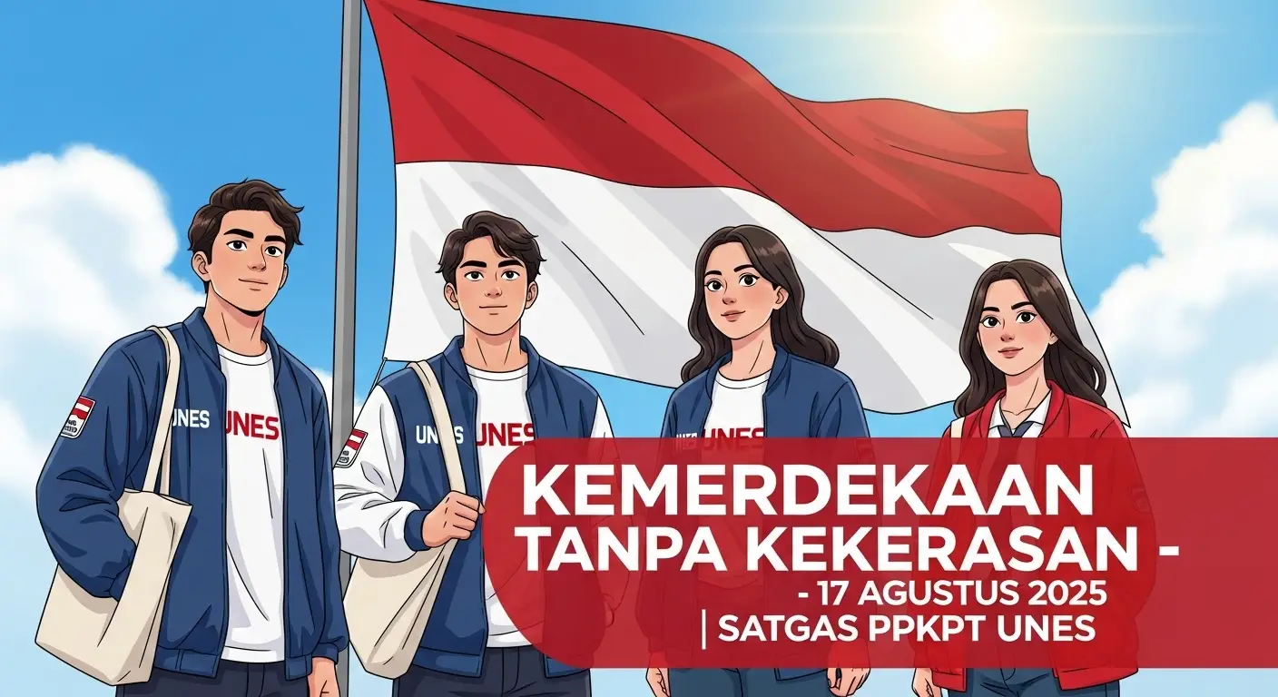 Kemerdekaan Tanpa Kekerasan: Himbauan SATGAS PPKPT UNES 17 Agustus | ppkpt-unes.org